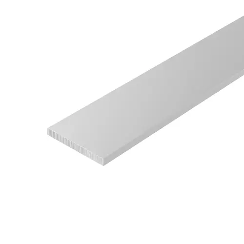 Satin Anodized 1" Aluminum Flat Bar Extrusion 72" Length - pack of 5 Satin Anodized 1" Aluminum Flat Bar Extrusion 72" Length - pack of 5