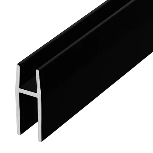 Flat Black Aluminum D5610 'H' Bar 84" Length - pack of 5 Flat Black Aluminum D5610 'H' Bar 84" Length - pack of 5