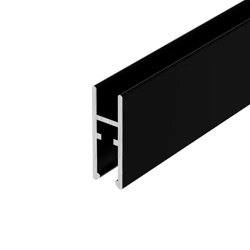Flat Black Aluminum LK610 H-Bar 48" Length - pack of 5 Flat Black Aluminum LK610 H-Bar 48" Length - pack of 5
