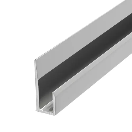 Brite Anodized Aluminum 3/16" J-Channel 60" Length - pack of 5 Brite Anodized Aluminum 3/16" J-Channel 60" Length - pack of 5