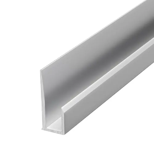 Satin Anodized Standard Aluminum 5/16" J-Channel 36" Length - pack of 5 Satin Anodized Standard Aluminum 5/16" J-Channel 36" Length - pack of 5