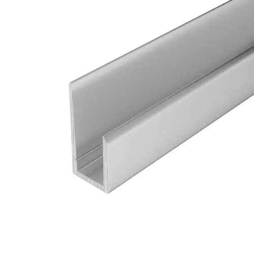 Satin Anodized Canadian Style 1/4" Deep Nose "J" Channel 48" Length - pack of 5 Satin Anodized Canadian Style 1/4" Deep Nose "J" Channel 48" Length - pack of 5