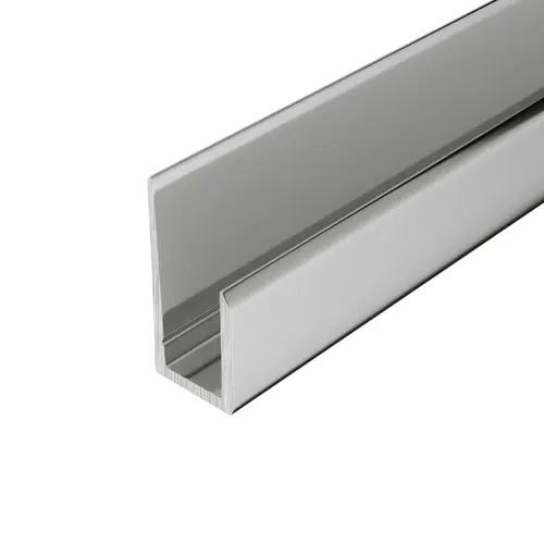 Brite Anodized Canadian Style 1/4" Deep Nose "J" Channel 48" Length - pack of 5 Brite Anodized Canadian Style 1/4" Deep Nose "J" Channel 48" Length - pack of 5