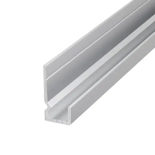 Satin Anodized Standard Heavy Indented Back Aluminum 1/4" J-Channel 84" Length - pack of 5 Satin Anodized Standard Heavy Indented Back Aluminum 1/4" J-Channel 84" Length - pack of 5