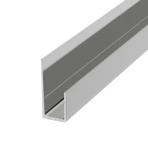 Brite Anodized Aluminum Deep Nose 3/8" J-Channel 24" Length - pack of 50 Brite Anodized Aluminum Deep Nose 3/8" J-Channel 24" Length - pack of 50