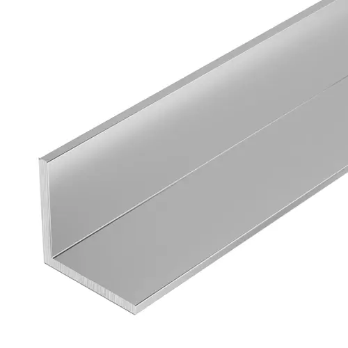 Satin Anodized 1/2" Aluminum Angle Extrusion 60" Length - pack of 5 Satin Anodized 1/2" Aluminum Angle Extrusion 60" Length - pack of 5
