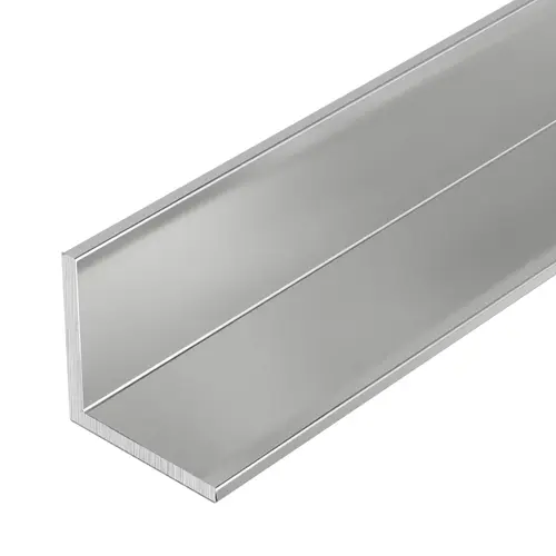 Brite Anodized 1/2" Aluminum Angle Extrusion 84" Length - pack of 5 Brite Anodized 1/2" Aluminum Angle Extrusion 84" Length - pack of 5