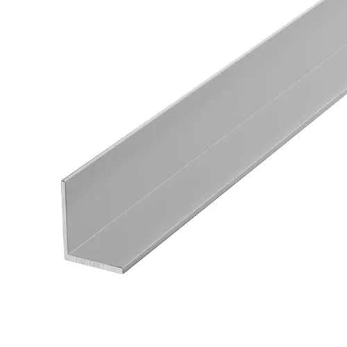 Satin Anodized 3/4" Aluminum Angle Extrusion 72" Length - pack of 10 Satin Anodized 3/4" Aluminum Angle Extrusion 72" Length - pack of 10