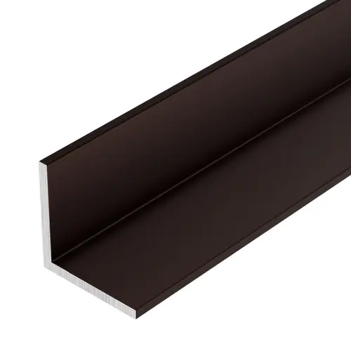 Bronze Electro-Static Paint Finish 1/2" Aluminum Angle Extrusion 24" Length - pack of 5 Bronze Electro-Static Paint Finish 1/2" Aluminum Angle Extrusion 24" Length - pack of 5