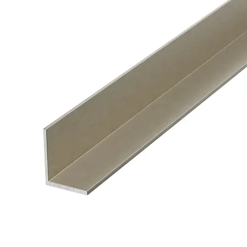 Brushed Nickel 3/4" Aluminum Angle Extrusion 36" Length - pack of 5 Brushed Nickel 3/4" Aluminum Angle Extrusion 36" Length - pack of 5