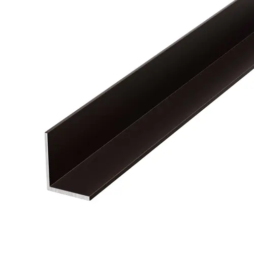Bronze Electro-Static Paint 3/4" Aluminum Angle Extrusion 36" Length - pack of 5 Bronze Electro-Static Paint 3/4" Aluminum Angle Extrusion 36" Length - pack of 5