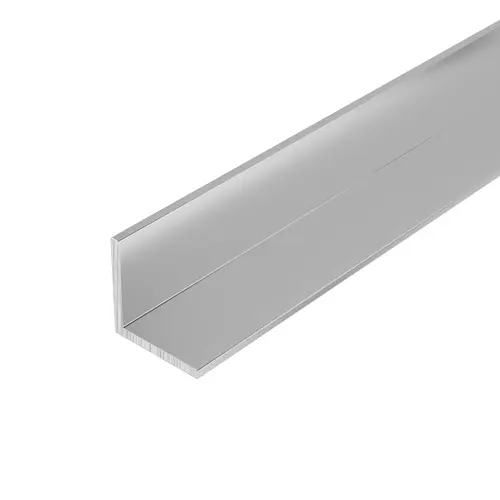 Satin Anodized 1" Aluminum Angle Extrusion 24" Length - pack of 5 Satin Anodized 1" Aluminum Angle Extrusion 24" Length - pack of 5