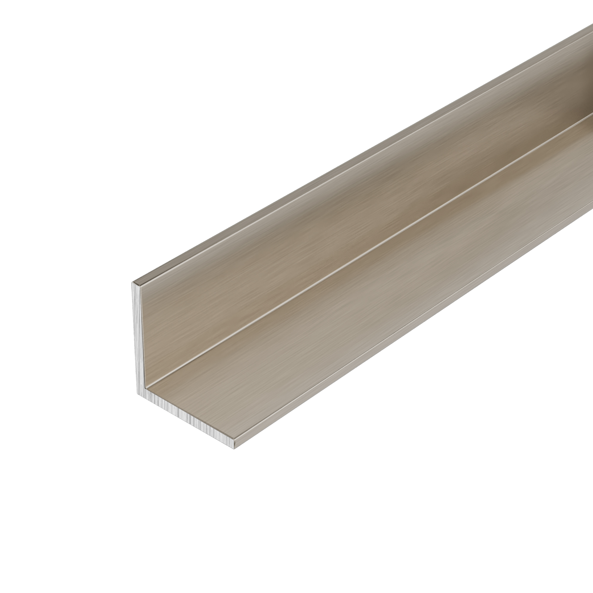 Brixwell LA1634BN-CCP95 Brushed Nickel 1" Angle Extrusion  95" Length
