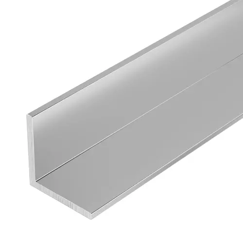 Satin Anodized 1-1/2" Aluminum Angle Extrusion 95" Length - pack of 5 Satin Anodized 1-1/2" Aluminum Angle Extrusion 95" Length - pack of 5