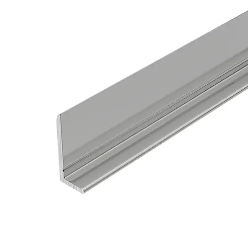 Brite Anodized 1/4" Aluminum L-Bar Extrusion 84" Length - pack of 5 Brite Anodized 1/4" Aluminum L-Bar Extrusion 84" Length - pack of 5