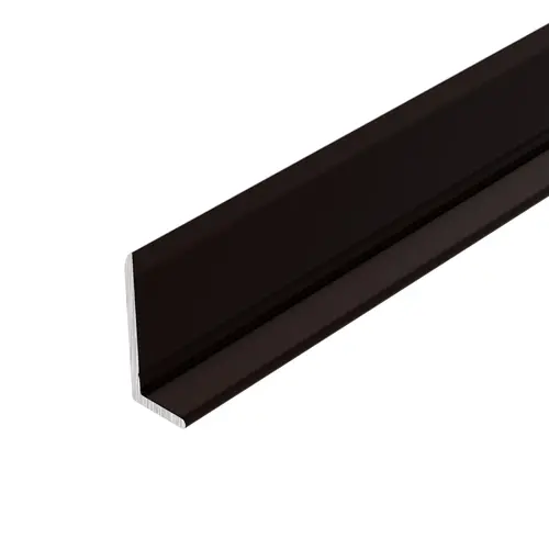 Bronze Electro-Static Paint 1/4" Aluminum L-Bar Extrusion 84" Length - pack of 5 Bronze Electro-Static Paint 1/4" Aluminum L-Bar Extrusion 84" Length - pack of 5