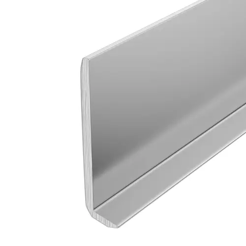 Satin Anodized Aluminum 1/4" L-Bar Extrusion 24" Length - pack of 5 Satin Anodized Aluminum 1/4" L-Bar Extrusion 24" Length - pack of 5