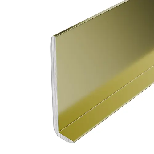 Brite Gold Anodized Aluminum 1/4" L-Bar Extrusion 48" Length - pack of 5 Brite Gold Anodized Aluminum 1/4" L-Bar Extrusion 48" Length - pack of 5