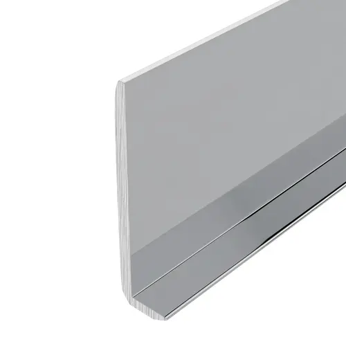 Polished Aluminum 1/4" L-Bar Extrusion 36" Length - pack of 5 Polished Aluminum 1/4" L-Bar Extrusion 36" Length - pack of 5