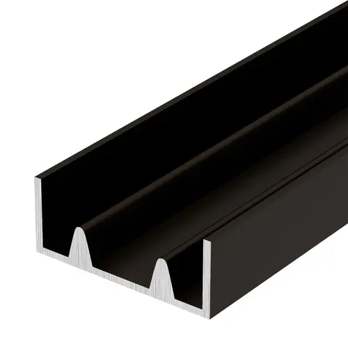 Duranodic Bronze D594 Aluminum Lower Track 48" Stock Length - pack of 3 Duranodic Bronze D594 Aluminum Lower Track 48" Stock Length - pack of 3