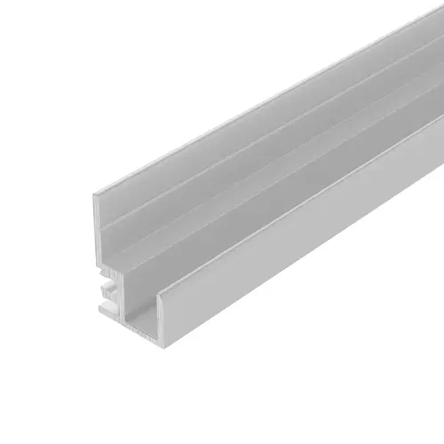 Satin Anodized "Make It Yourself" Mirror Frame Extrusion 48" Stock Length - pack of 3 Satin Anodized "Make It Yourself" Mirror Frame Extrusion 48" Stock Length - pack of 3