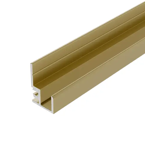 Gold Anodized "Make It Yourself" Mirror Frame Extrusion 72" Stock Length - pack of 2 Gold Anodized "Make It Yourself" Mirror Frame Extrusion 72" Stock Length - pack of 2
