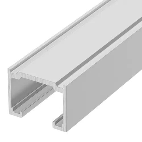 Satin Anodized 1-7/8" Overhead Track for Pass-Thru Windows 72" Stock Length - pack of 2 Satin Anodized 1-7/8" Overhead Track for Pass-Thru Windows 72" Stock Length - pack of 2