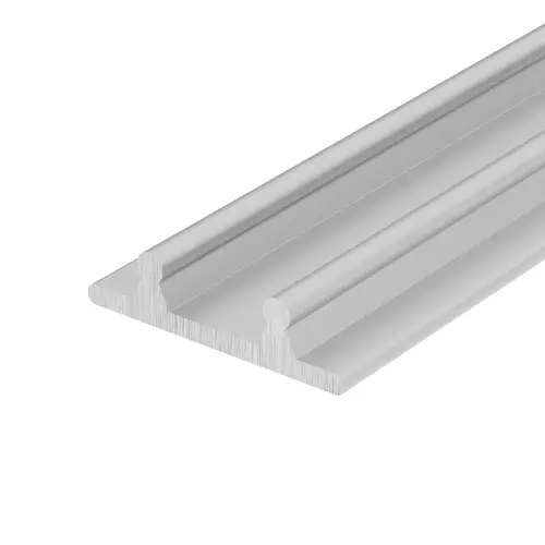 Satin Anodized Aluminum Lower Channel for Deep Recess Installations 48" Length - pack of 5 Satin Anodized Aluminum Lower Channel for Deep Recess Installations 48" Length - pack of 5