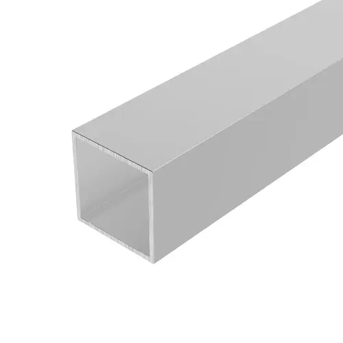 Satin Anodized 1-1/2" Square Tube Extrusion 36" Stock Length - pack of 4 Satin Anodized 1-1/2" Square Tube Extrusion 36" Stock Length - pack of 4