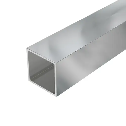 Brite Anodized 1-1/2" Square Tube Extrusion 48" Stock Length - pack of 3 Brite Anodized 1-1/2" Square Tube Extrusion 48" Stock Length - pack of 3