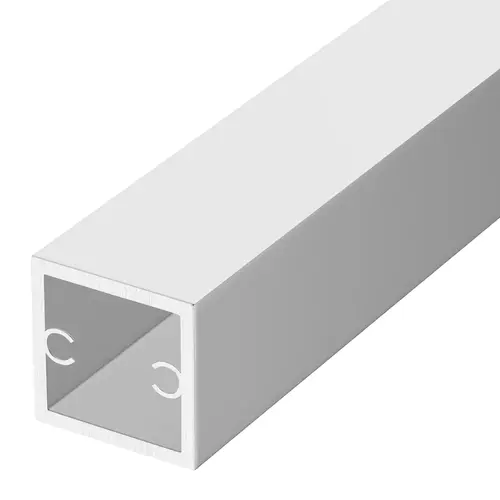 Satin Anodized 1-1/8" Square Tubing for Partition Post 48" Stock Length - pack of 3 Satin Anodized 1-1/8" Square Tubing for Partition Post 48" Stock Length - pack of 3