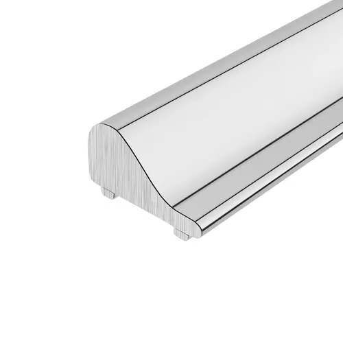 Polished Chrome Frameless Shower Door Tapered Threshold - 72" Length - pack of 5 Polished Chrome Frameless Shower Door Tapered Threshold - 72" Length - pack of 5