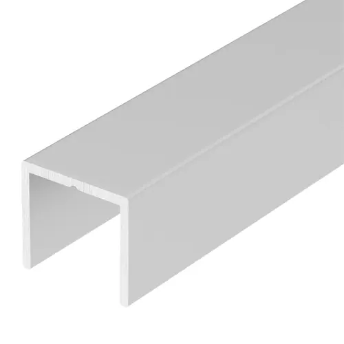Satin Anodized Aluminum 1/2" U-Channel 60" Length - pack of 5 Satin Anodized Aluminum 1/2" U-Channel 60" Length - pack of 5