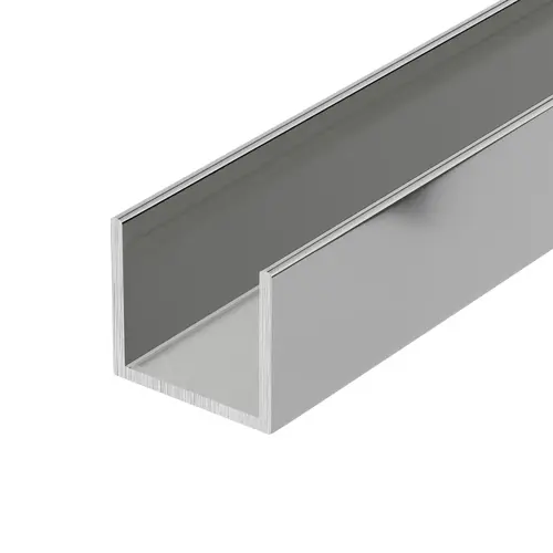 Brite Anodized 3/4" U-Channel 95" Length - pack of 5 Brite Anodized 3/4" U-Channel 95" Length - pack of 5