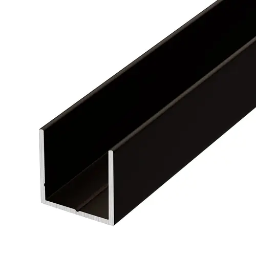 Dark Bronze 7/8" Single U-Channel 72" Stock Length - pack of 2 Dark Bronze 7/8" Single U-Channel 72" Stock Length - pack of 2