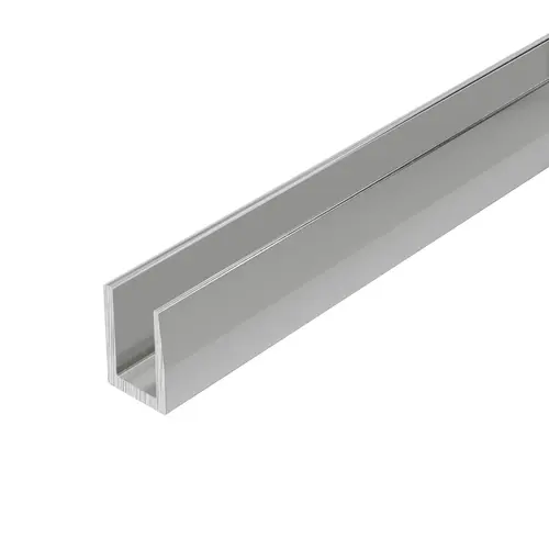Brite Anodized 1/4" Single Channel with 5/8" High Wall 60" Length - pack of 50 Brite Anodized 1/4" Single Channel with 5/8" High Wall 60" Length - pack of 50