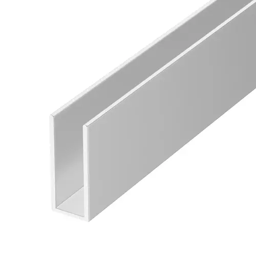 Satin Anodized Aluminum Channel Extrusion 84" Length - pack of 5 Satin Anodized Aluminum Channel Extrusion 84" Length - pack of 5