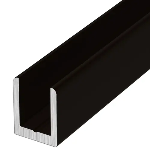 Duranodic Bronze 1/4" Single Aluminum U-Channel 84" Length - pack of 5 Duranodic Bronze 1/4" Single Aluminum U-Channel 84" Length - pack of 5