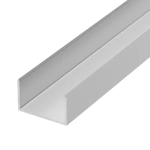 Satin Anodized Mullion Support U-Channel 36" Stock Length - pack of 4 Satin Anodized Mullion Support U-Channel 36" Stock Length - pack of 4