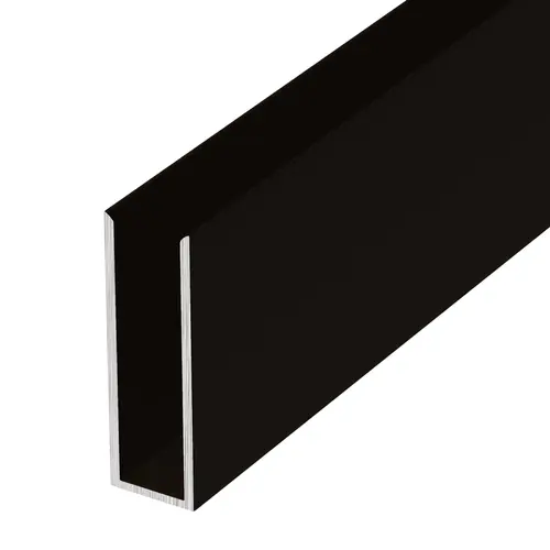 Dark Bronze 1/4"Aluminum U-Channel 48" Length - pack of 5 Dark Bronze 1/4"Aluminum U-Channel 48" Length - pack of 5
