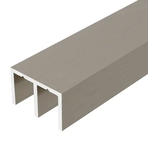 Brushed Nickel Extra Depth Aluminum Upper Channel 72" Stock Length - pack of 2 Brushed Nickel Extra Depth Aluminum Upper Channel 72" Stock Length - pack of 2