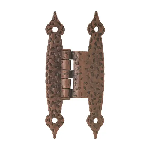 3/8" (10 mm) Offset Non Self Closing H Type Cabinet Hinge Antique Copper Finish - Pair 3/8" (10 mm) Offset Non Self Closing H Type Cabinet Hinge Antique Copper Finish - Pair