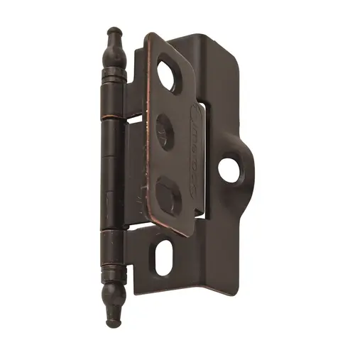 3/4" (19 mm) Full Inset Full Wrap Minaret Tip Cabinet Hinge Oil Rubbed Bronze Finish 3/4" (19 mm) Full Inset Full Wrap Minaret Tip Cabinet Hinge Oil Rubbed Bronze Finish