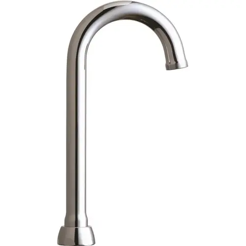3-1/2 in. Solid Brass Rigid/Swing Gooseneck Spout Chrome
