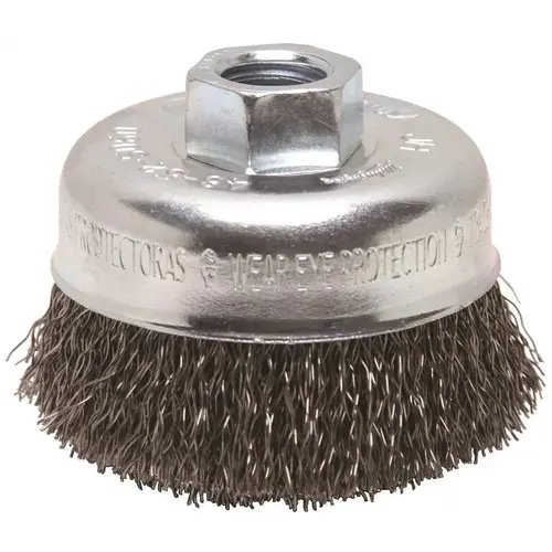 3 in. Carbon Steel Wire Cup Brush Gray 3 in. Carbon Steel Wire Cup Brush Gray