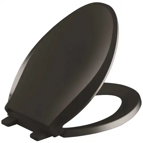 Cachet Quiet-Close Elongated Closed-Front Toilet Seat with Grip-Tight Bumpers in Black Black Black Cachet Quiet-Close Elongated Closed-Front Toilet Seat with Grip-Tight Bumpers in Black Black Black