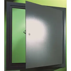 Karp MP1818S DSC-214M Series Access Door, 18 in W, Steel, Gray, Polished Satin