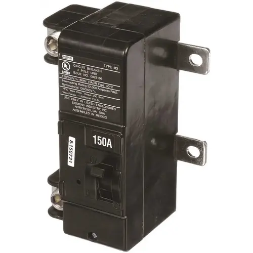 MURRAY MAIN CIRCUIT BREAKER, 150 AMP, FOR USE IN ROCK SOLID TYPE LOAD CENTERS Black MURRAY MAIN CIRCUIT BREAKER, 150 AMP, FOR USE IN ROCK SOLID TYPE LOAD CENTERS Black