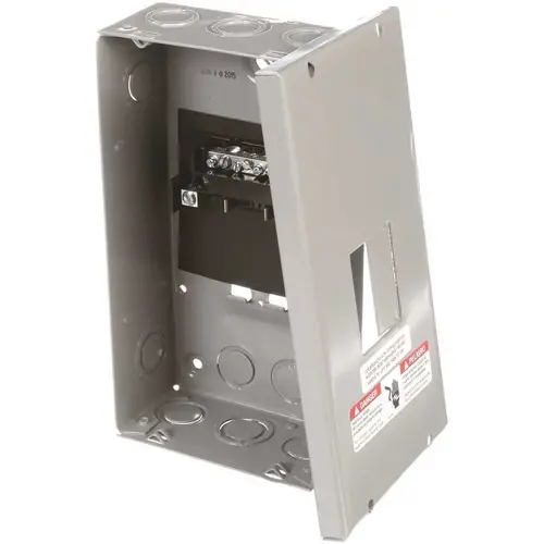 60 Amp 2-Space 4-Circuit Surface Mount Main Lug Load Center Gray 60 Amp 2-Space 4-Circuit Surface Mount Main Lug Load Center Gray