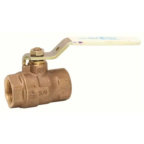 VALVE FULL PORT BRONZE BALL VALVE THREADED IPS 3/4 IN., LEAD FREE